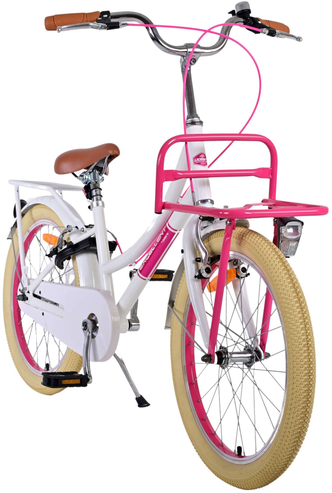 TPFSports Excellent Kinderfahrrad - Mädchen - 20 Zoll - Rücktritt + Handbremse - Rosa