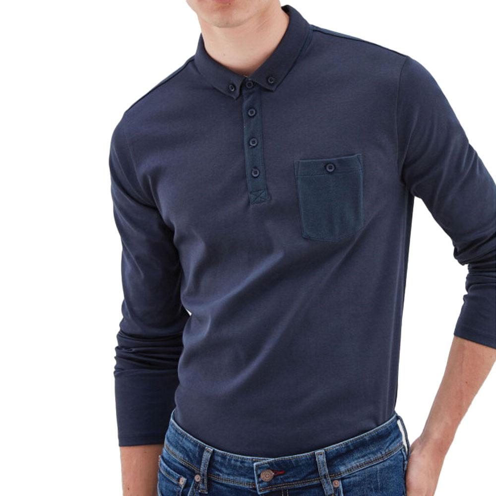 Teddy Smith Polo Manches longues Marine Homme Teddy Smith