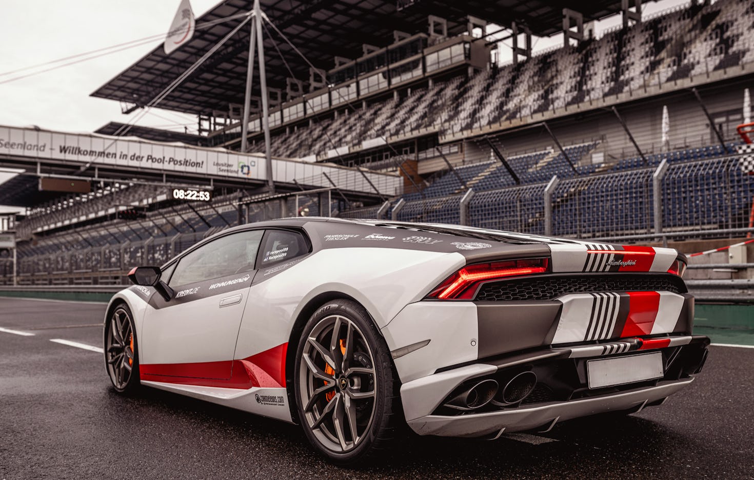 Renntaxi Lamborghini am Spreewaldring