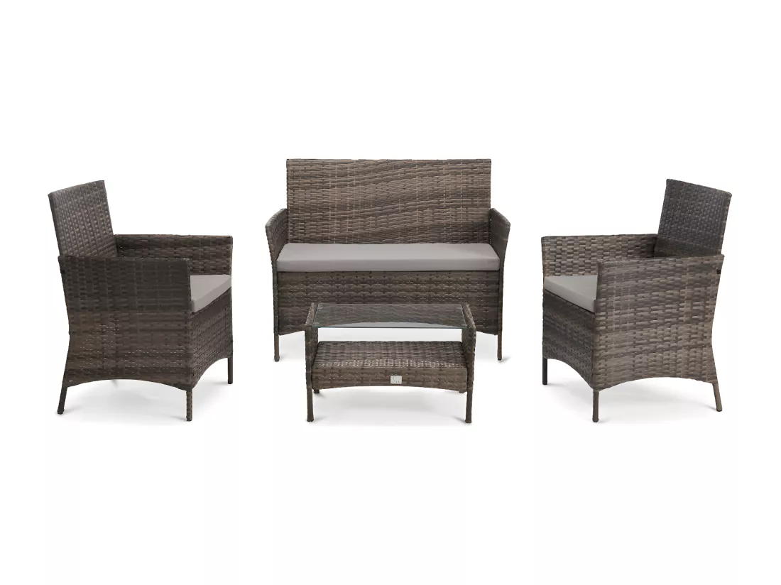 Ensemble de meubles de jardin en poly rotin