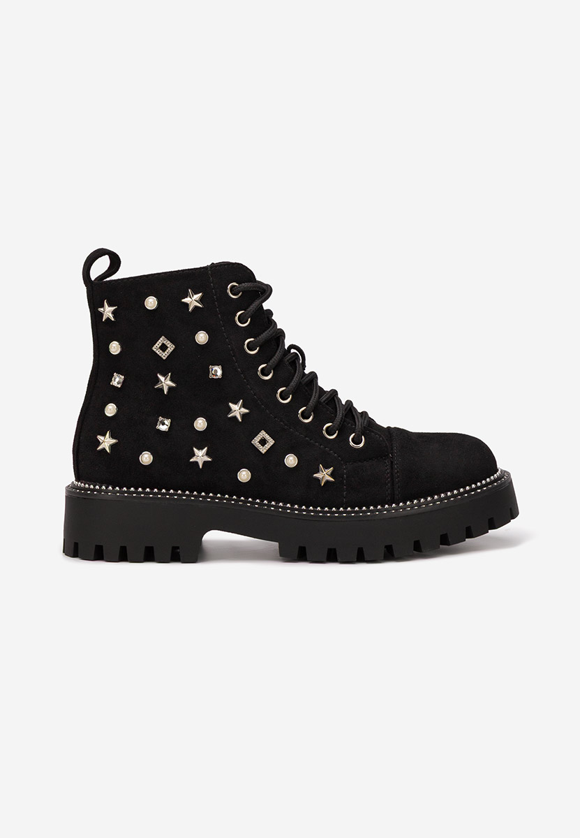 Bottines à lacets femme noirs Stelyana