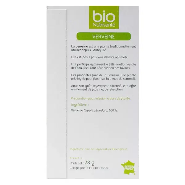 Vitavea - BioNutrisanté - Infusion Verneine - 20 sachets