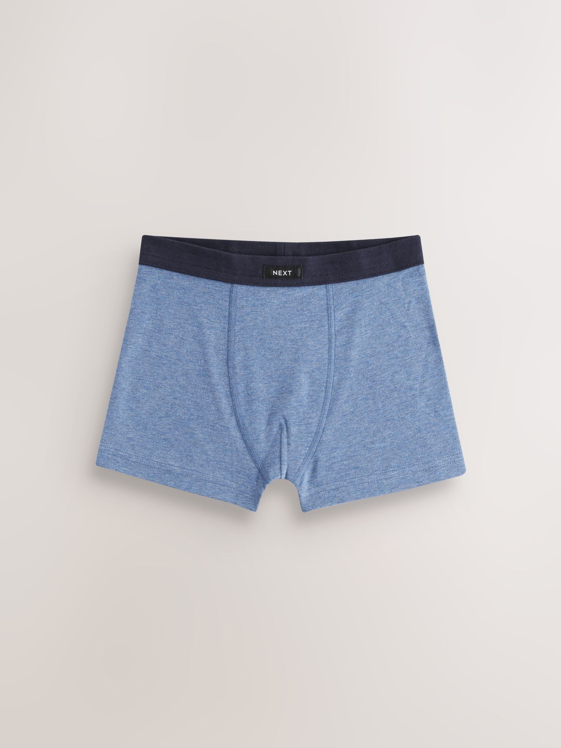 Blauw - Set van 5 boxershorts met zachte tailleband (1,5-16 jr)