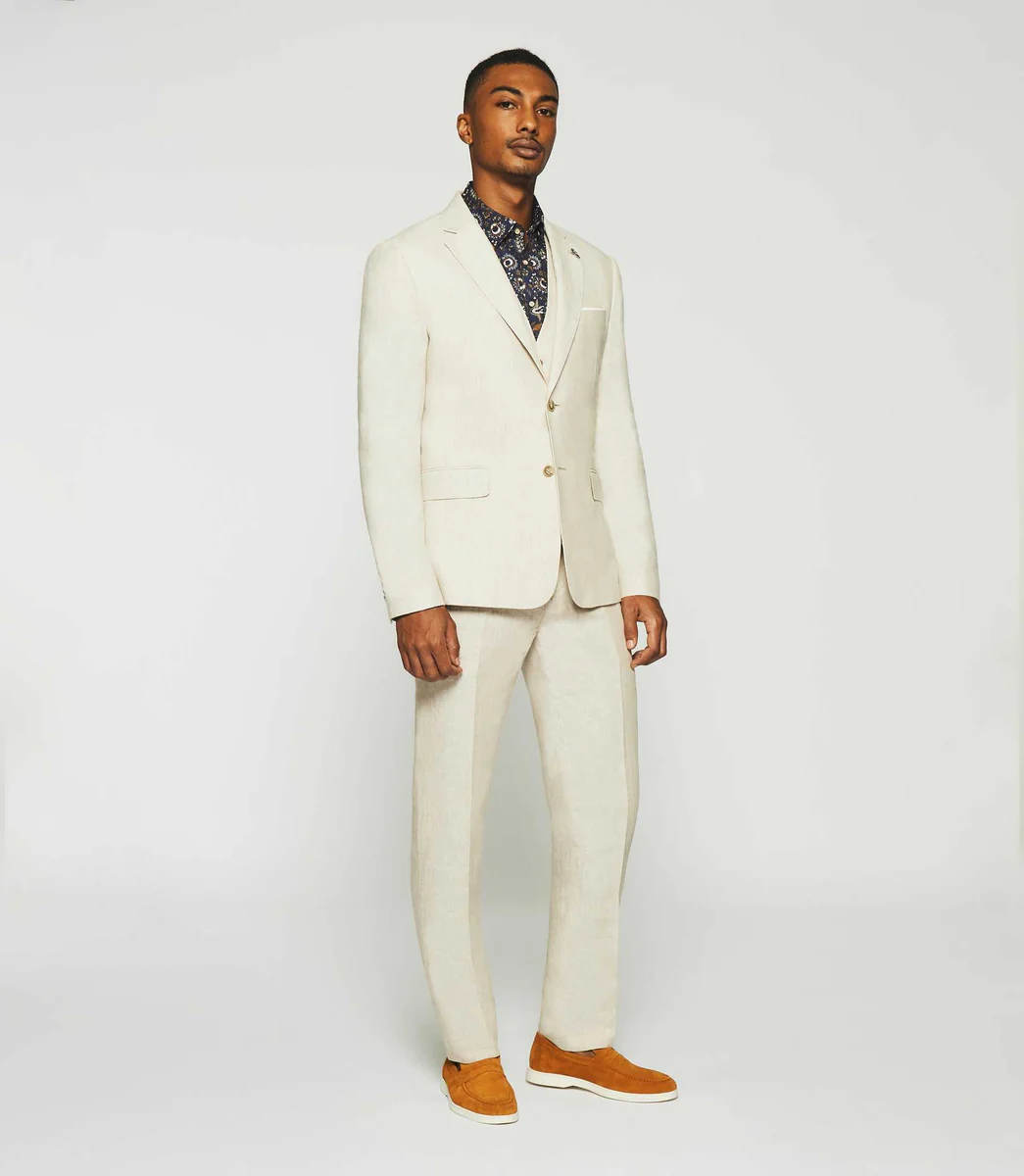 Veste en lin séparable beige CELESTE