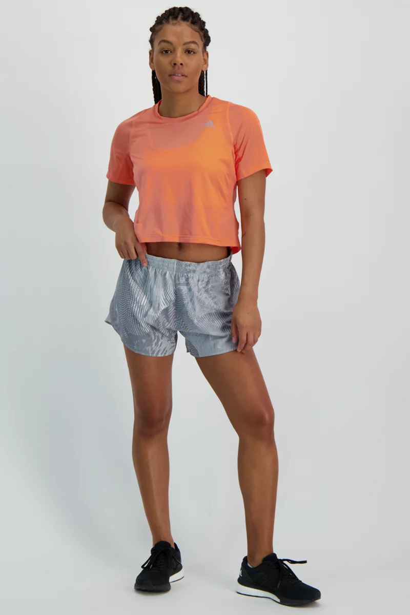 adidas Performance Fast Crop Running Damen T-Shirt