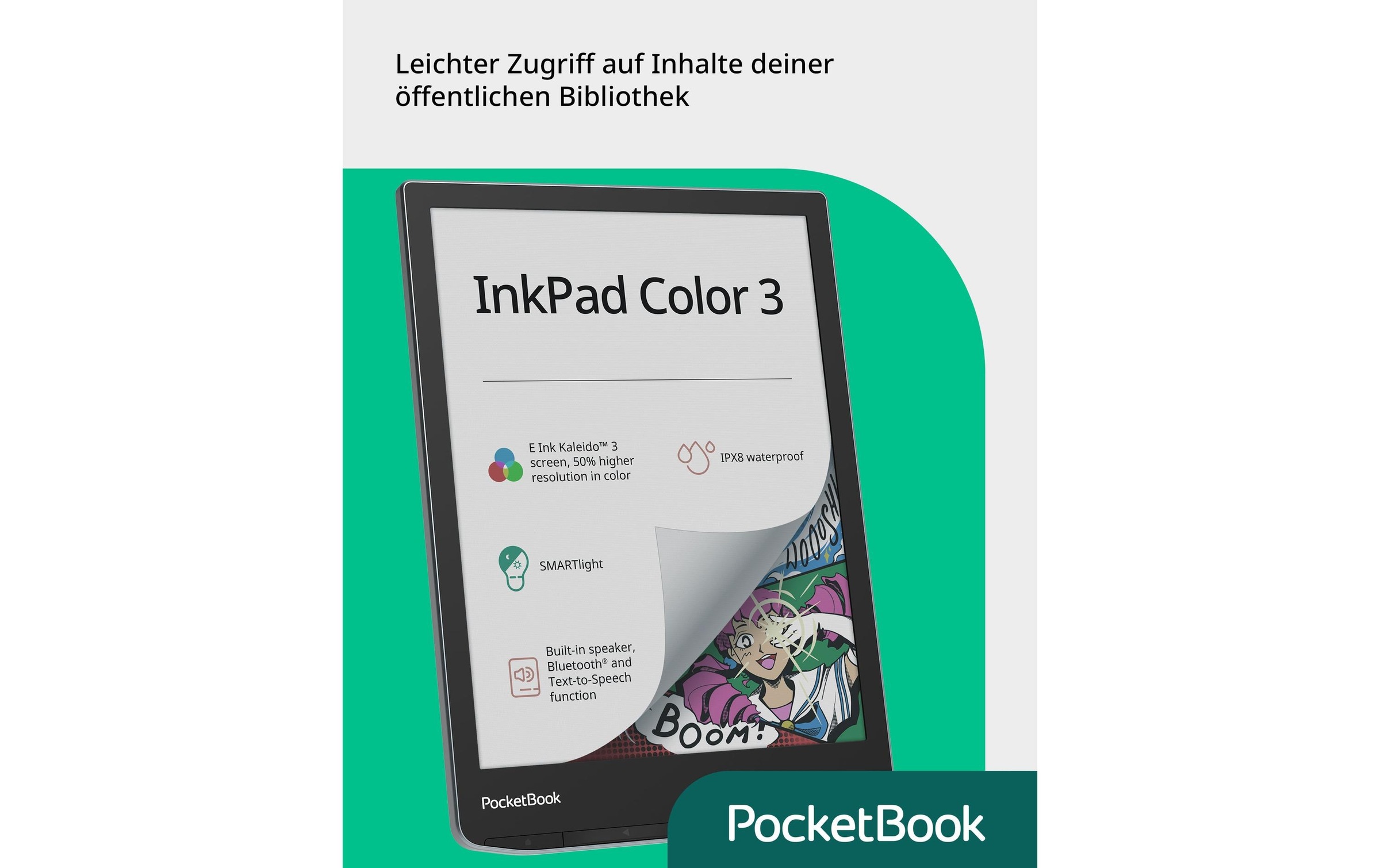 PocketBook E-Book »Reader InkPad Color 3 Stormy Sea« (19,73 cm / 7,8 ″) 32 GB )