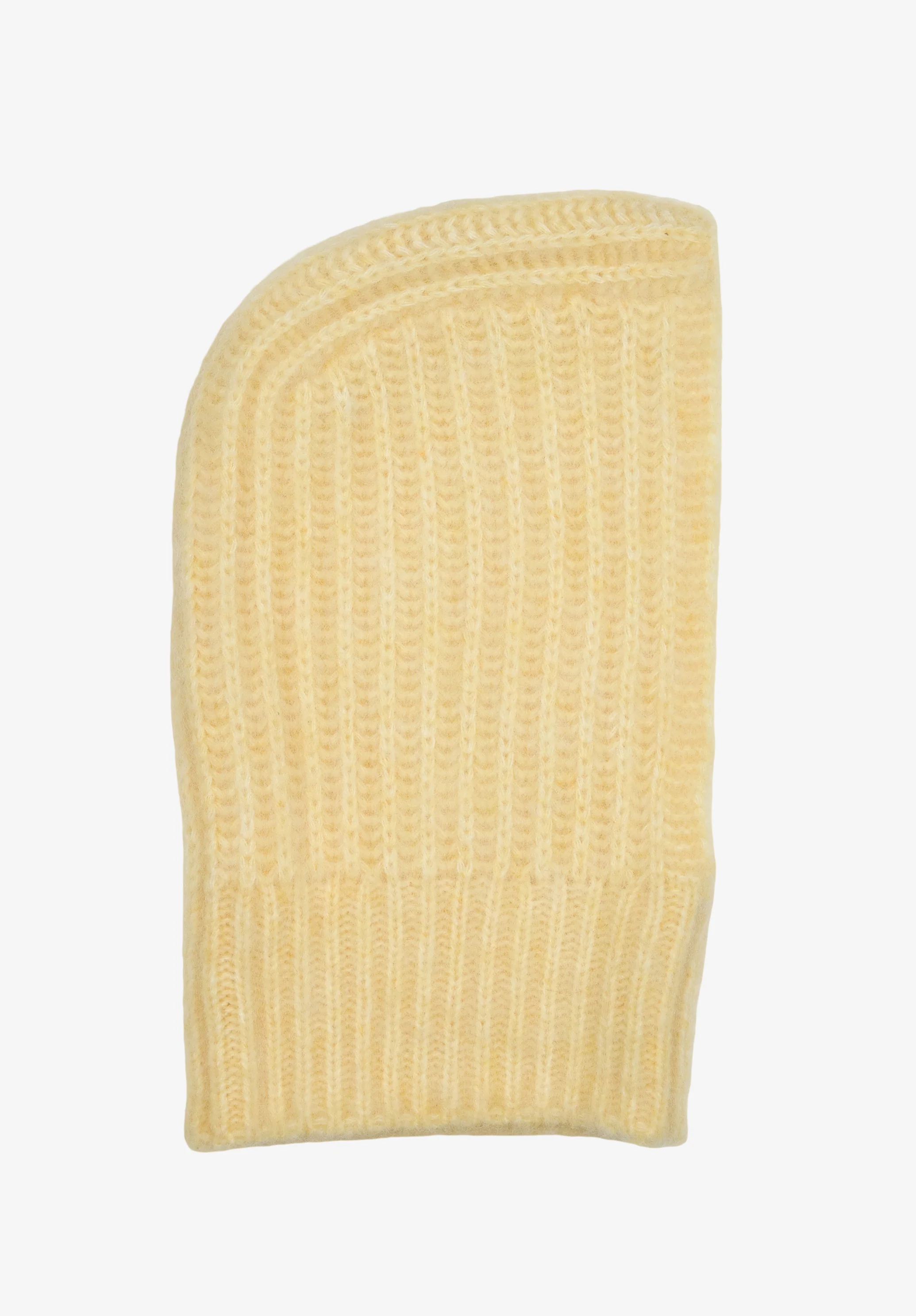 Cagoule en laine d'alpaga mélangée - Jaune clair