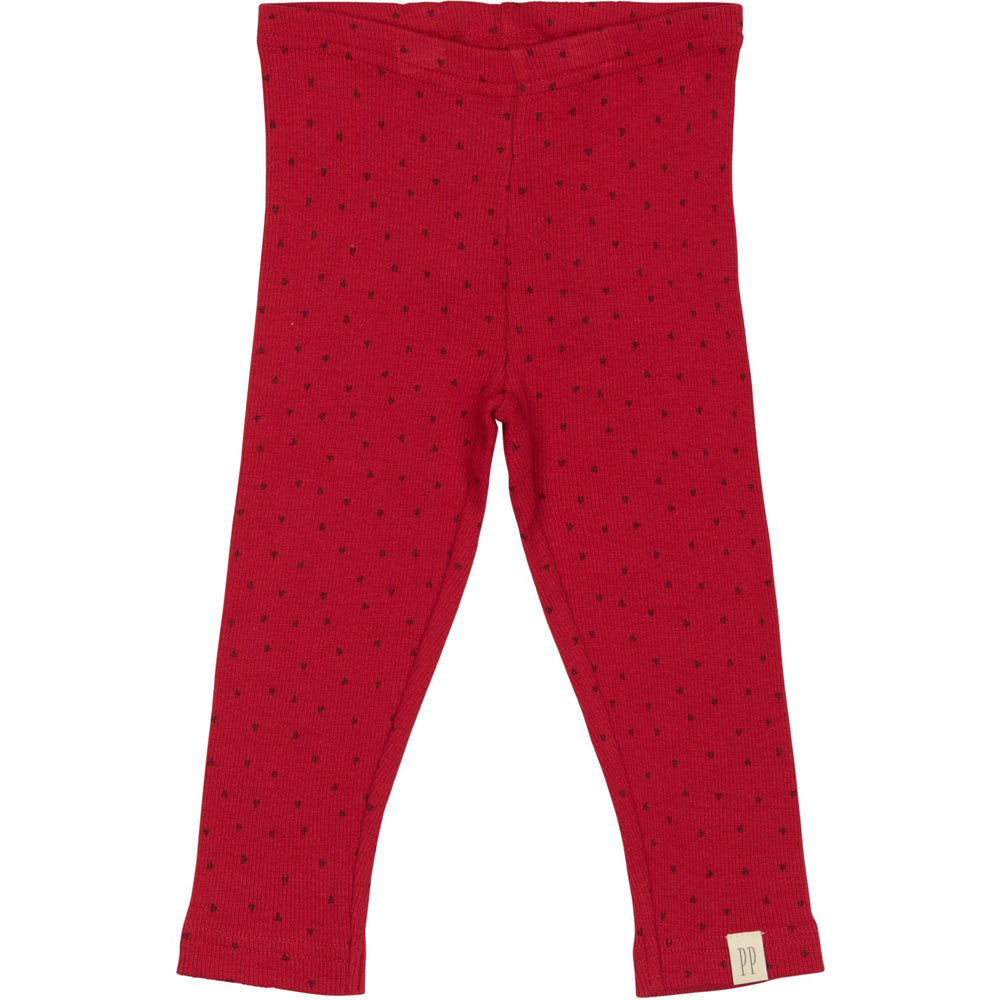 Køb Petit Piao Jet Red/Biking Red Legging Modal Heart