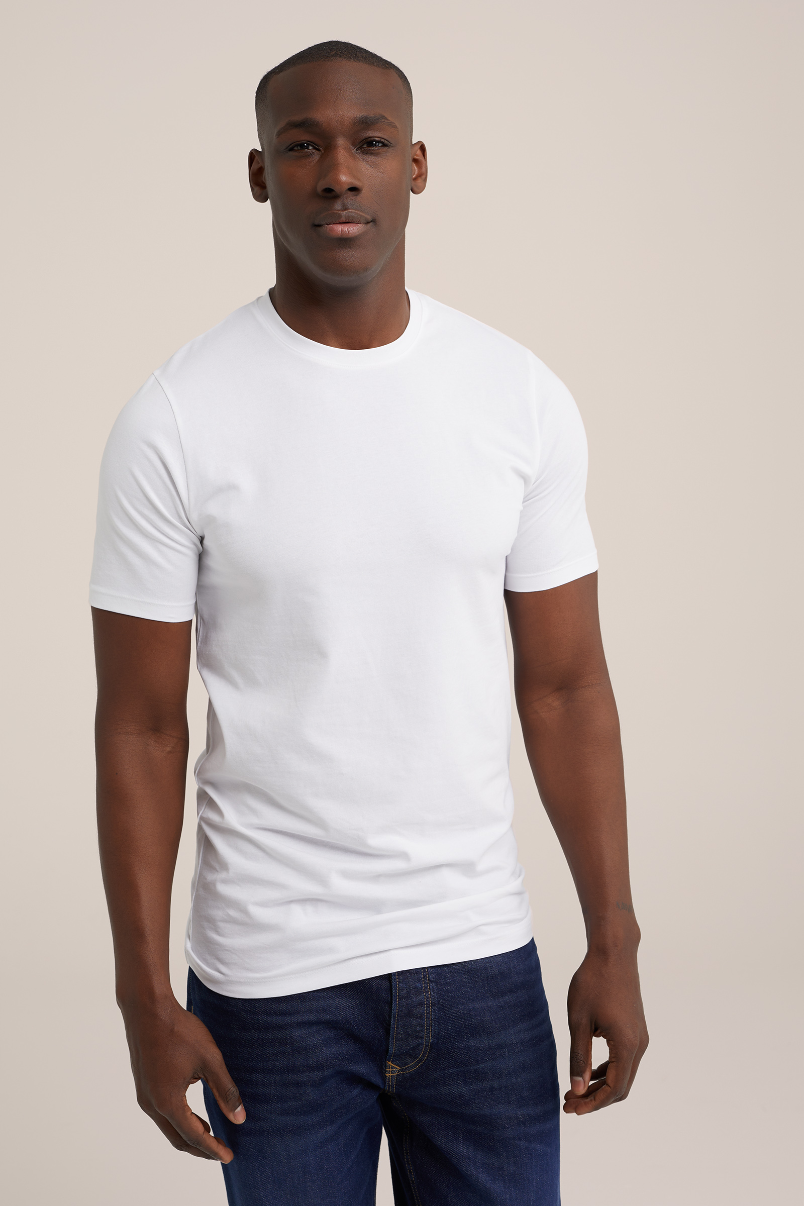 tall fit T-shirt, 2-pack WE Fashion Wit
