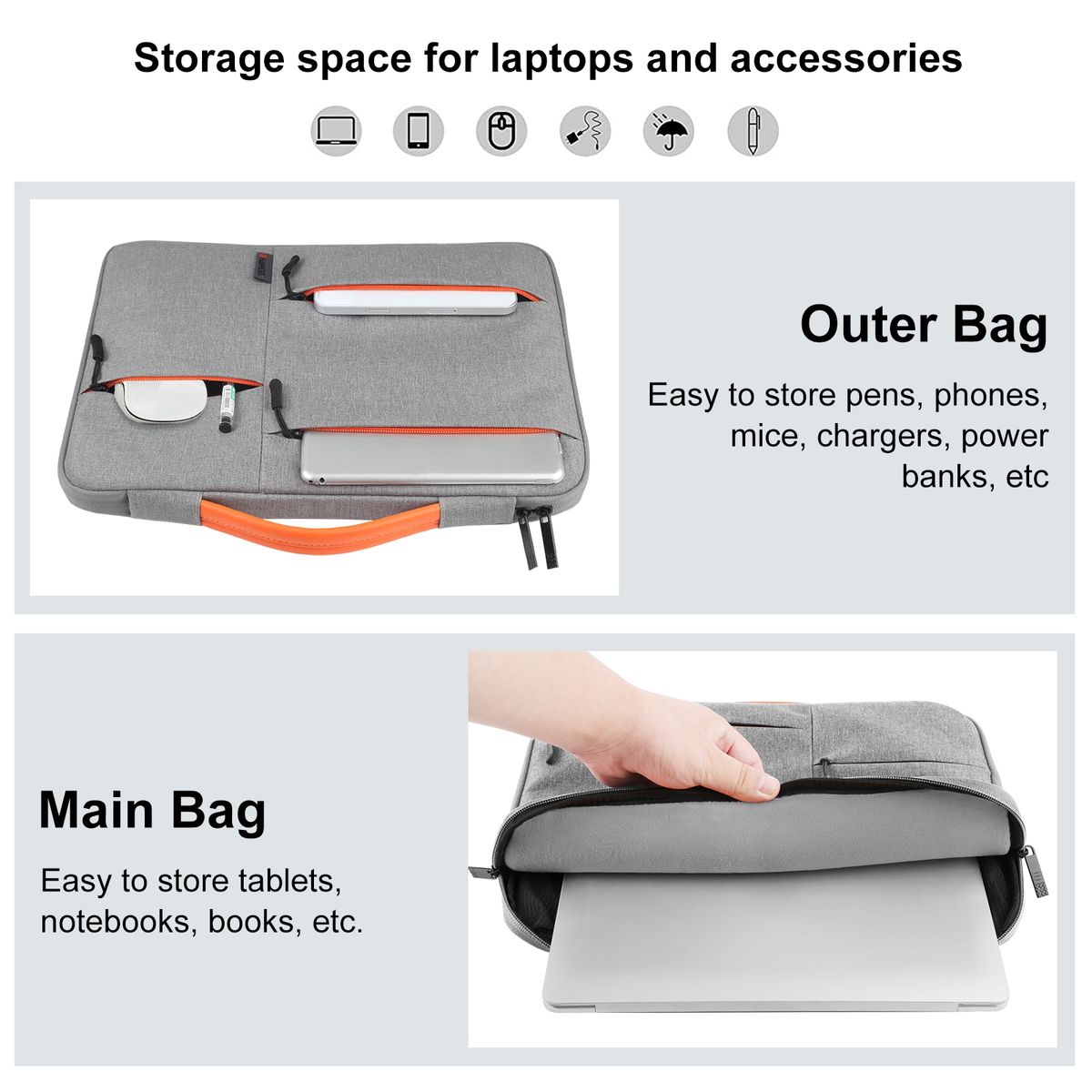 Universal Notebooktasche 13 16 Zoll Tasche Hülle Laptop Notebook Case Cover