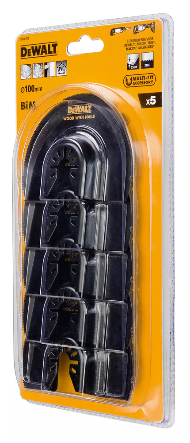 DeWALT DT20729 BiM Segmentzaagblad - 102mm (5st) gebogen 102 mm 5 stuks