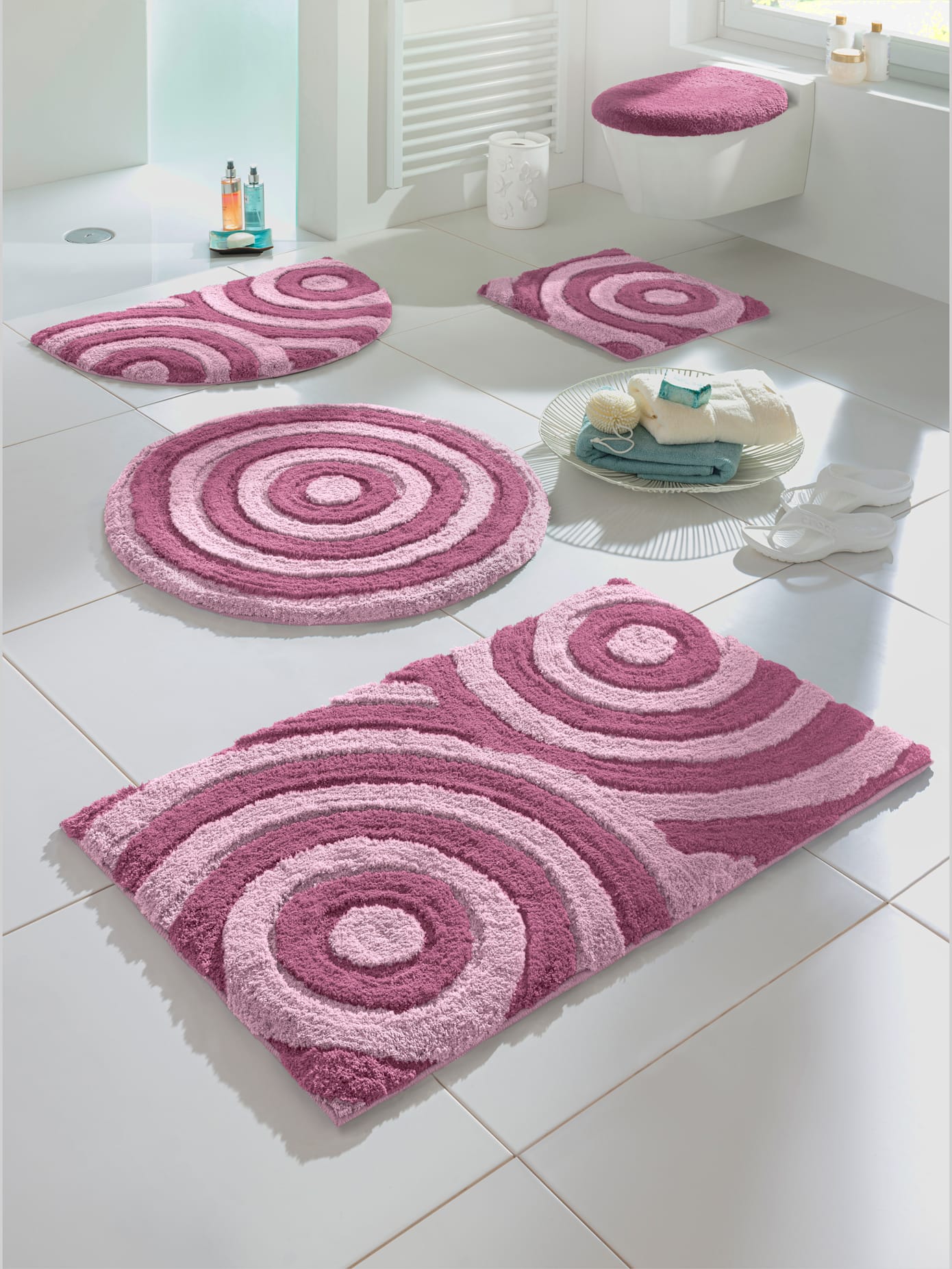 Tapis de bain polyester facile à entretenir