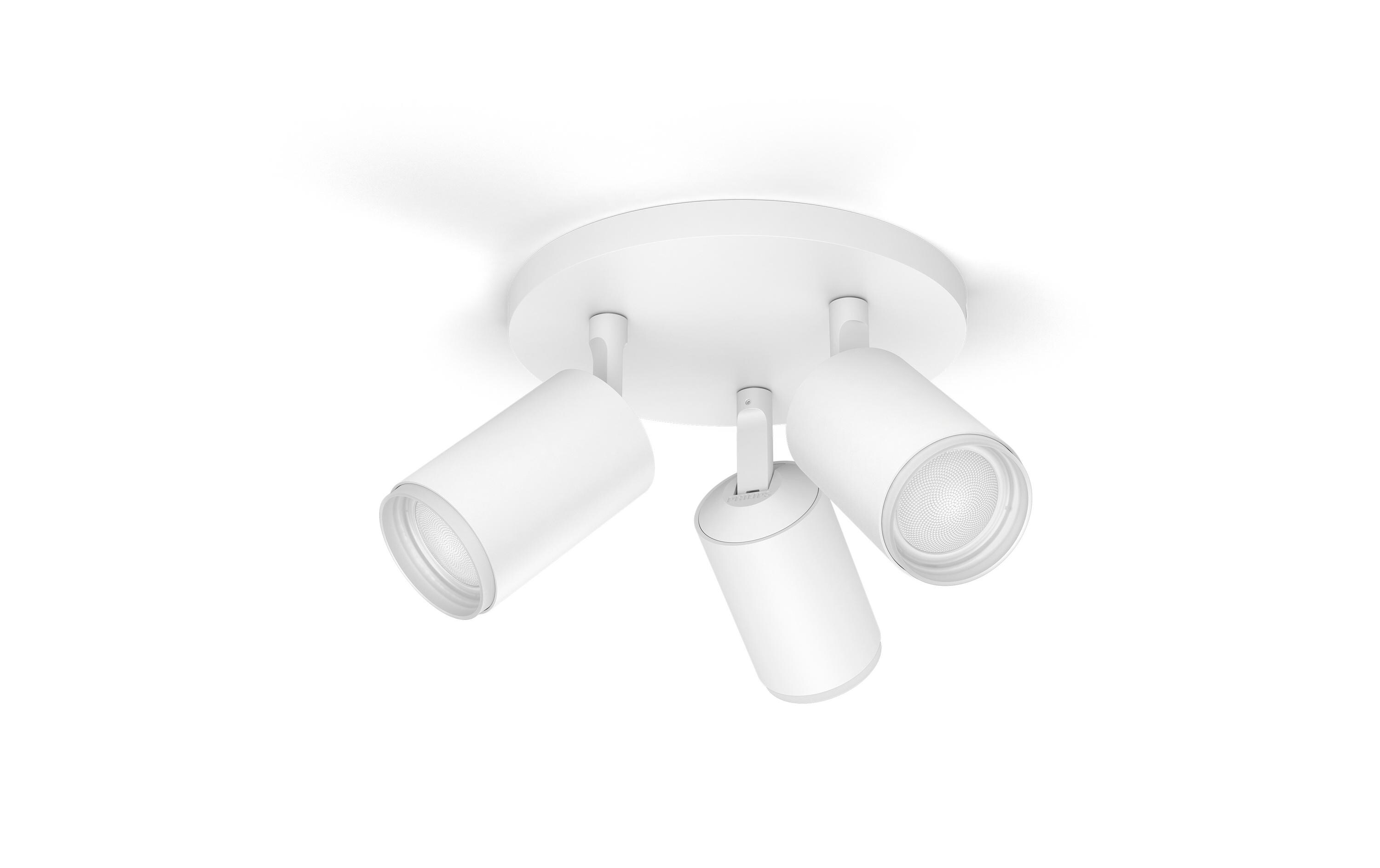 White & Color Ambiance Fugato 3er-Spot Weiss<br>3er-Spot mit Weisstönen und mehr als 16 Millionen Farben