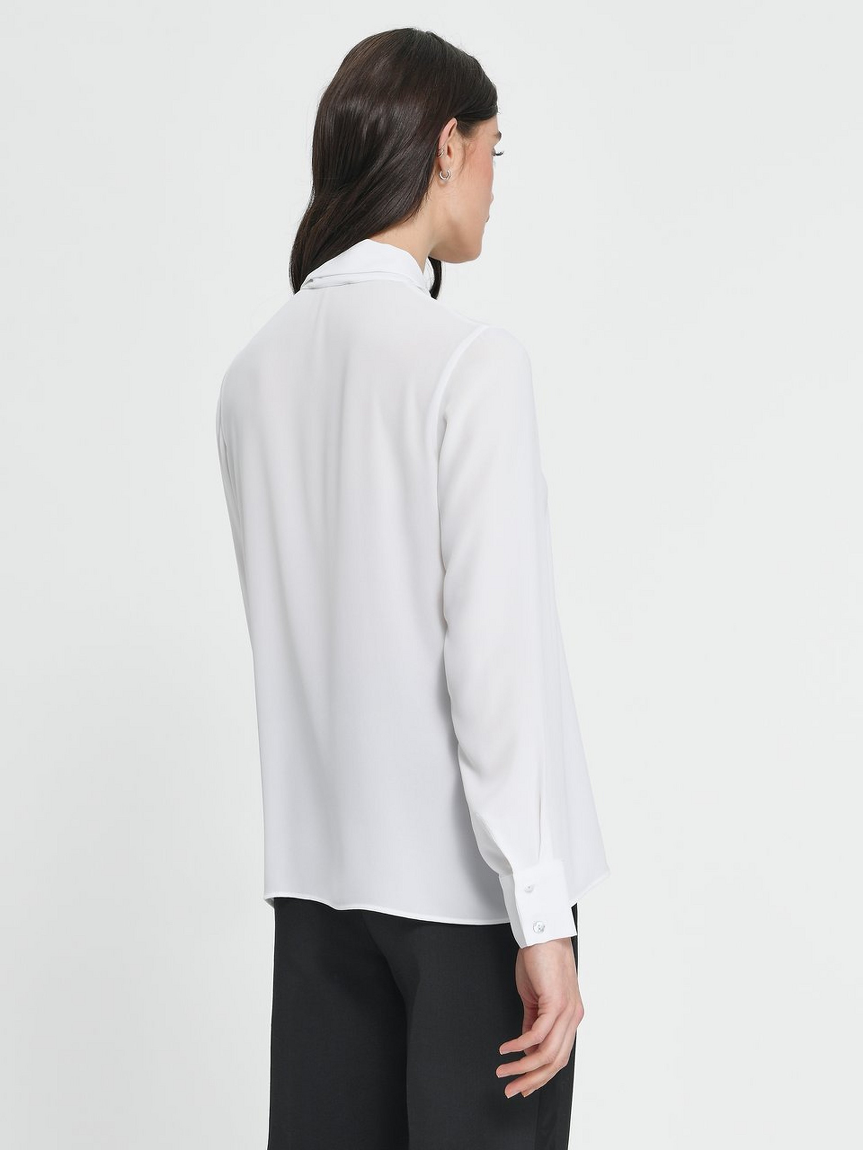 Bluse mit Rundhals-Ausschnitt