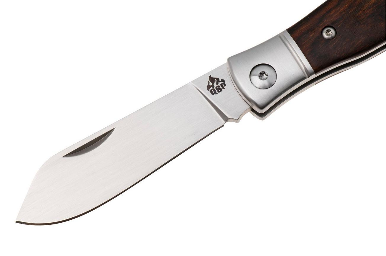 QSP Knife Jumping Jack QS167-D Satin 14C28N, Desert Ironwood, zakmes