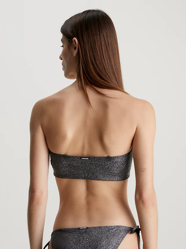 Top de biquíni bandeau - Arquivo de cores sólidas