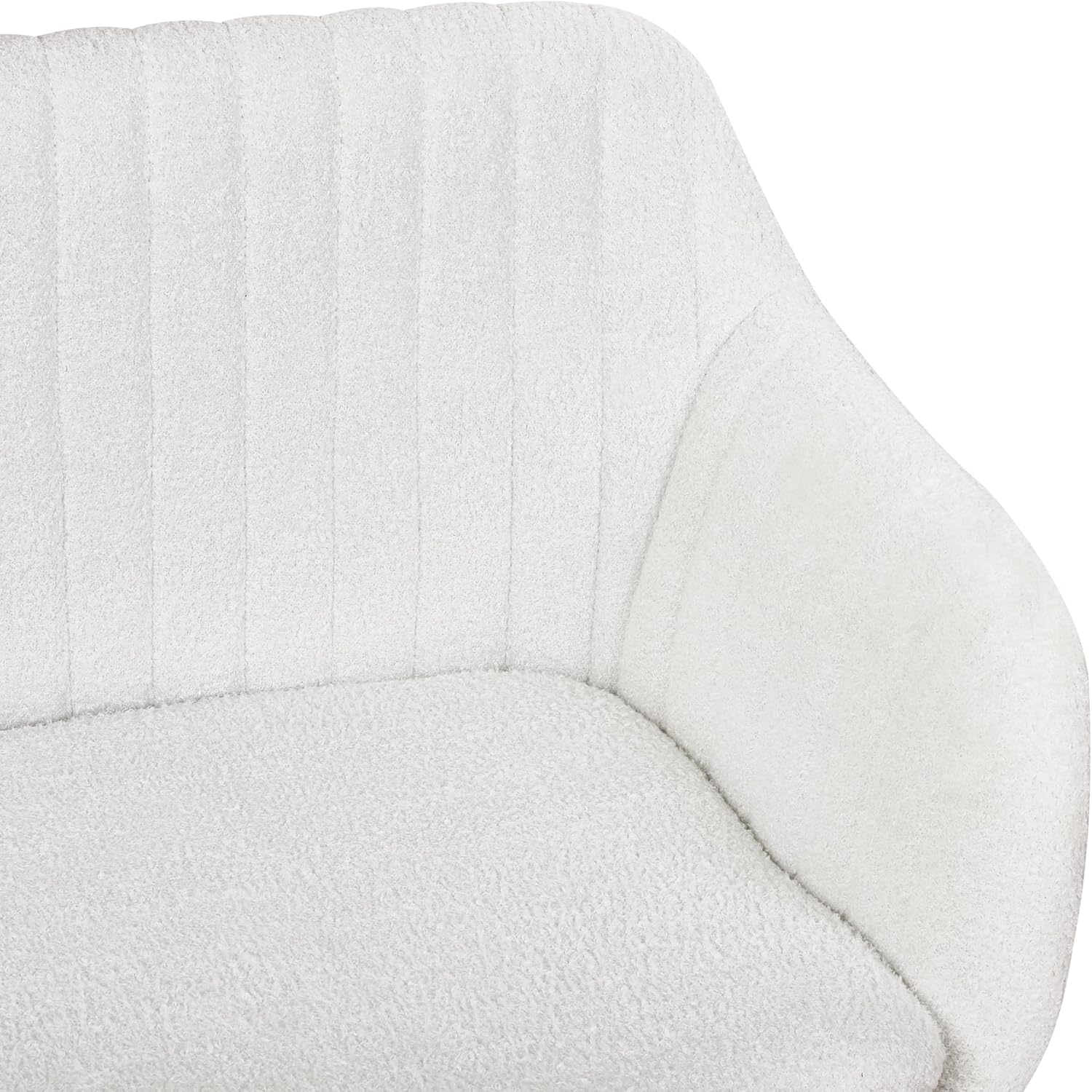 Beliani Modernes 2-Sitzer Küchensofa Bouclé Creme weiß mit Holzbeinen Taby
