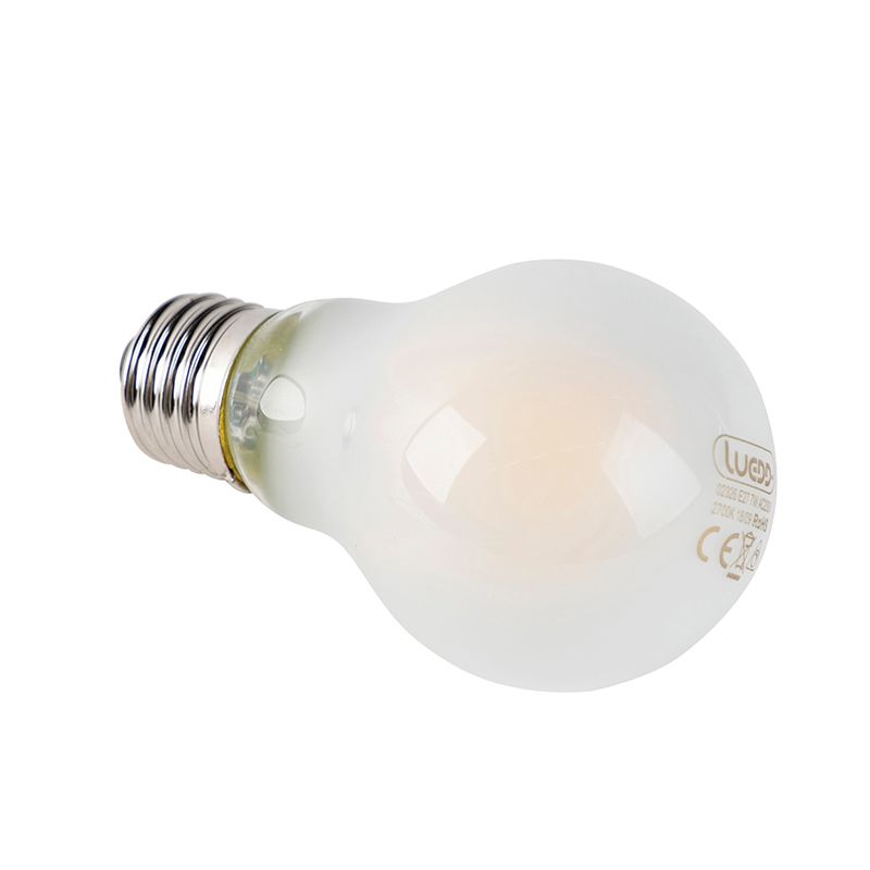 Set van 5 E27 dimbare LED lampen A60 mat 7W 806 lm 2700K