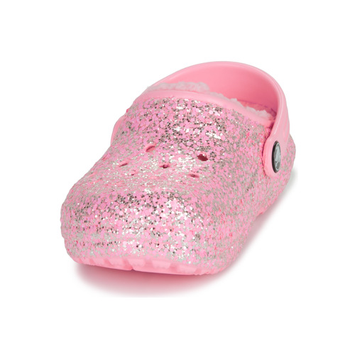 Crocs - Classic Lined Glitter Clog K - Rose
