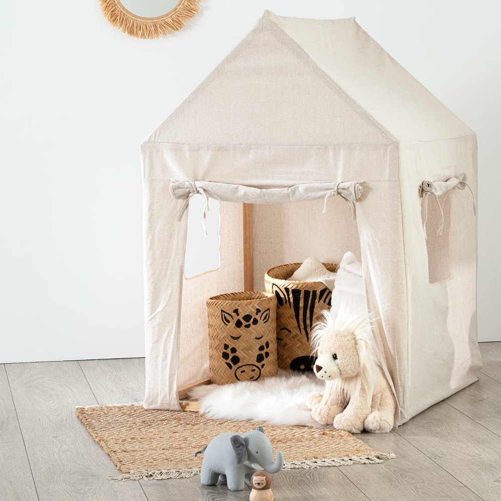 Maison pour enfant en pin + toile