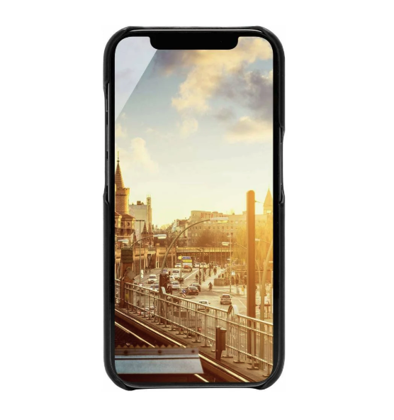 iPhone 16e Echtleder Backcase Hülle Kreuzberg (11107) - Schwarz
