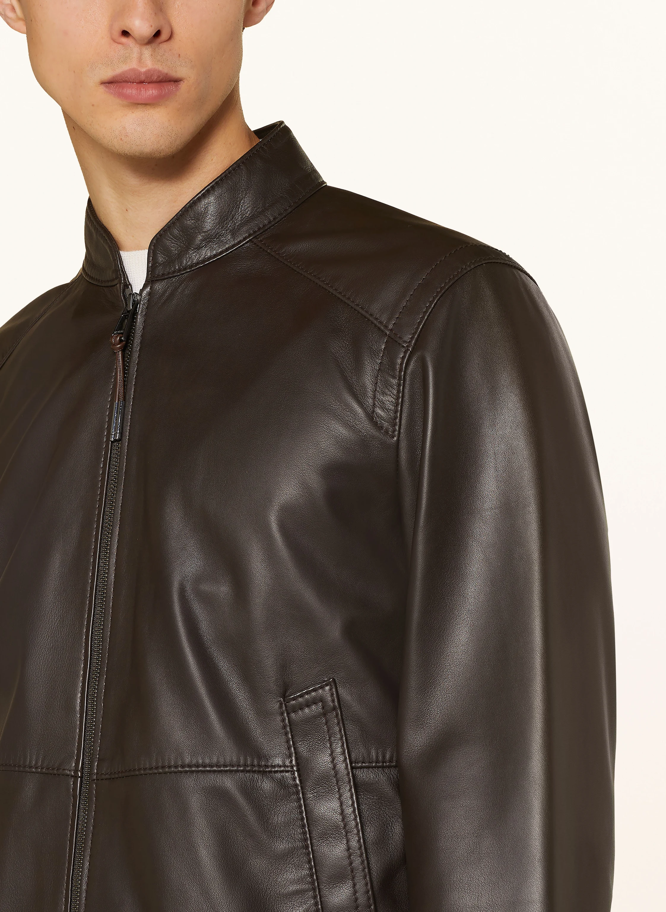 windsor. Lederblouson BORELLO