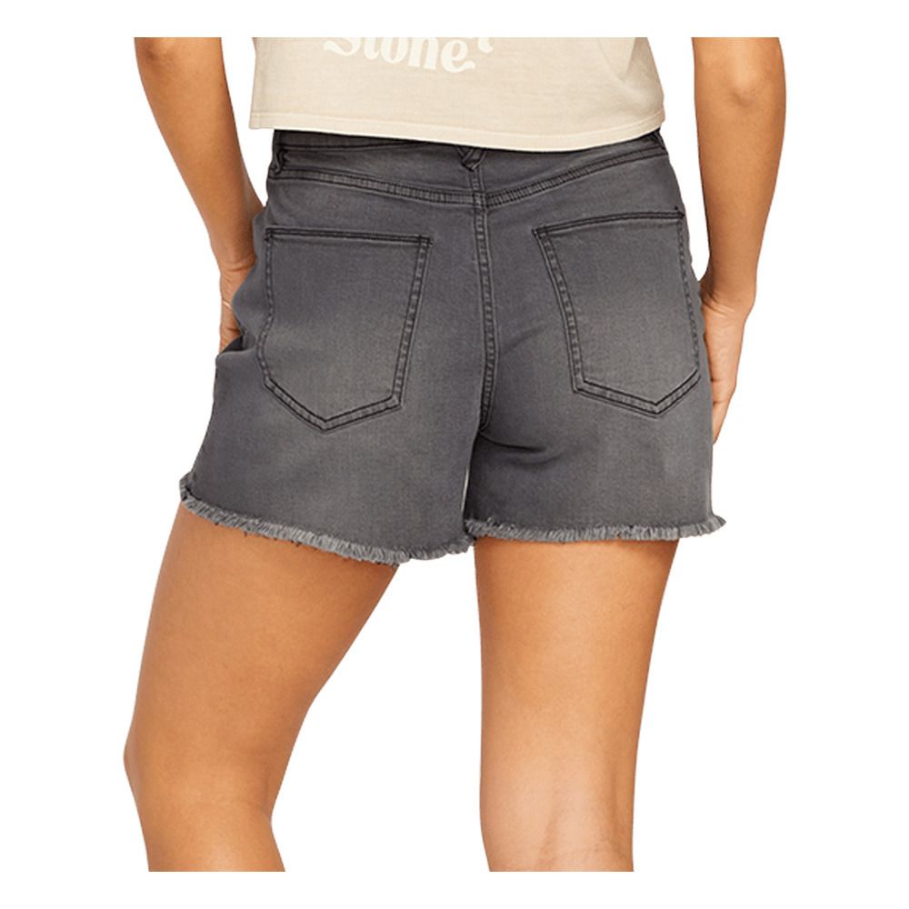 Volcom STN STEP HIRISE - Short Femme vintage black