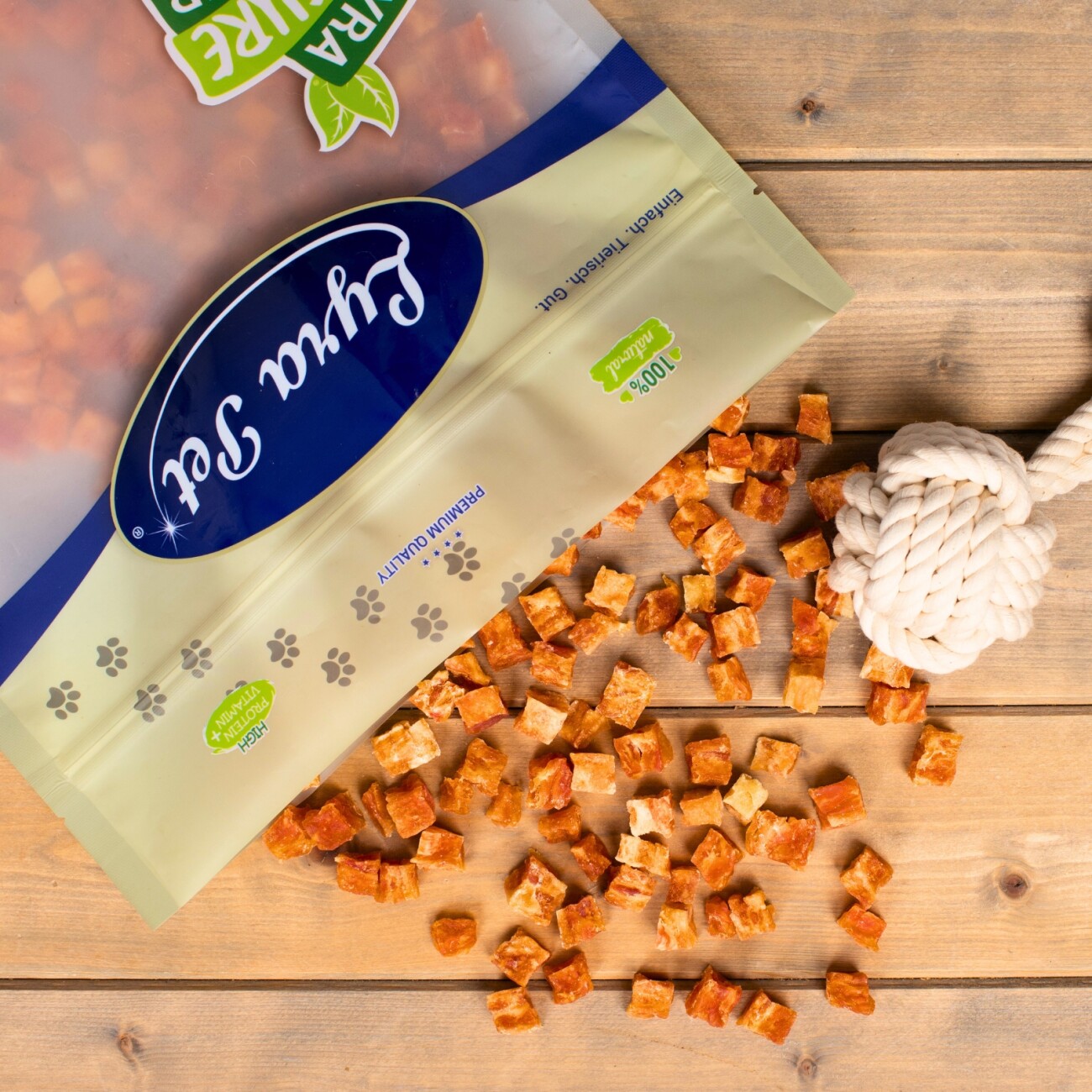 Lyra Pet Hühnerfleischwürfel mit Fisch 1 kg