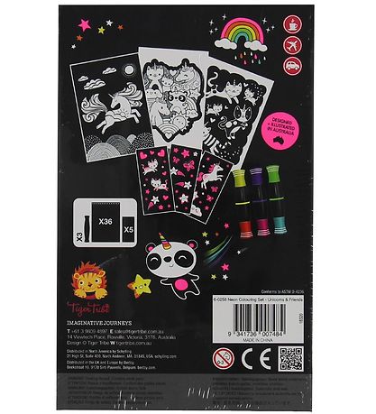 Tiger Tribe Buntstifte-Set - Neon - Einhörner & Friends