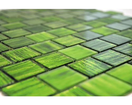 Glasmozaïek CM CF43 groen 28,6x31,8 cm