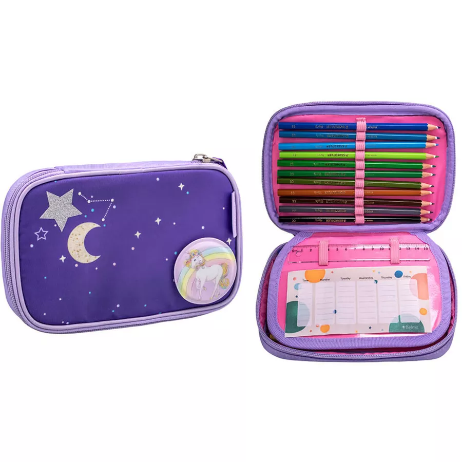 Belmil Schulranzen Premium Smarty Plus Set 5-teilig Dahlia