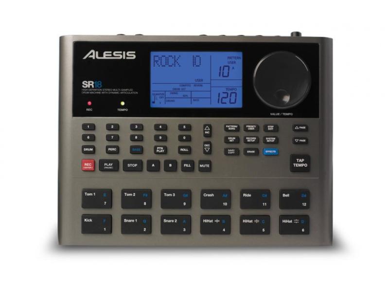 Alesis Drum Machine SR18 Portable Drum Machine mit Effekten