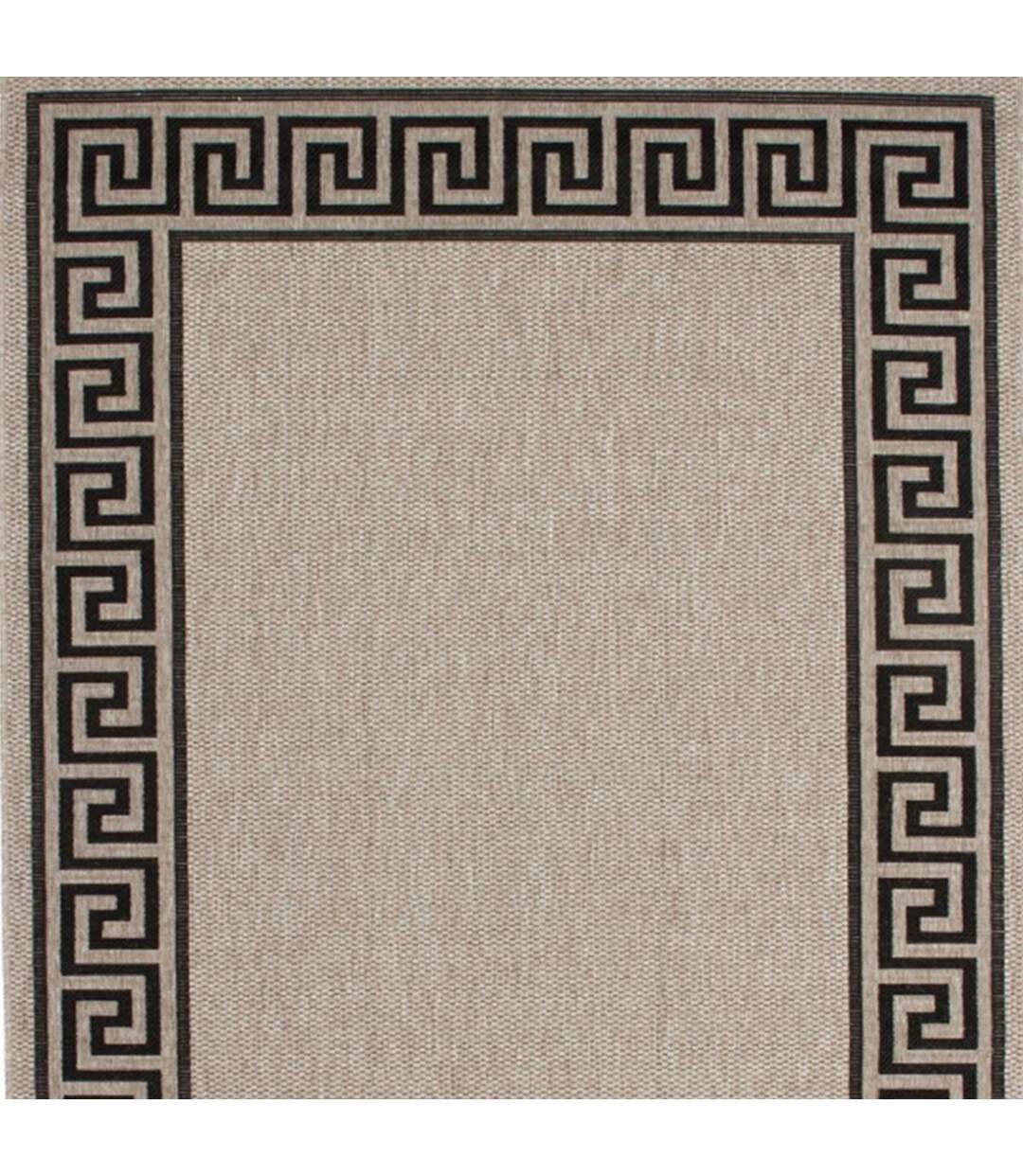Tapis kilim FINCAU 2 LL en polypropylène doux et soyeux Fait en Europe