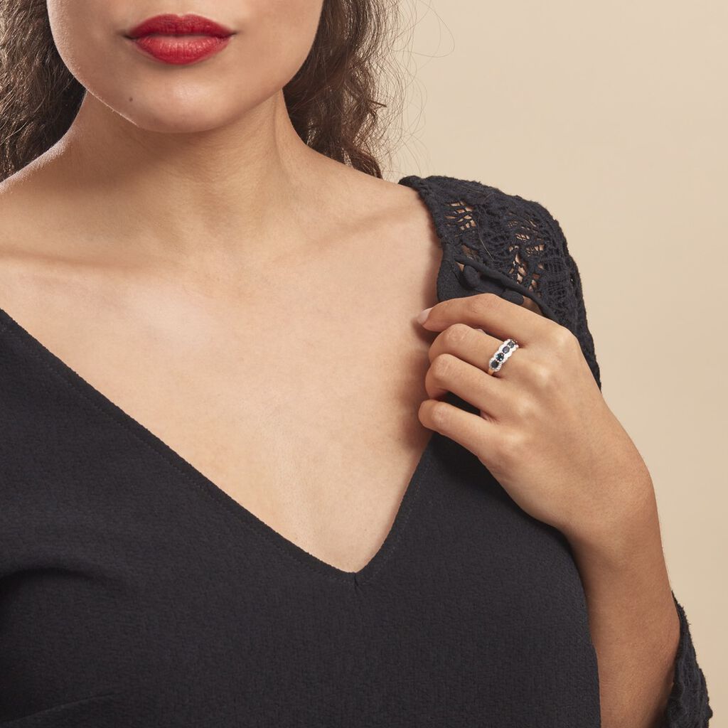 Bague Margaux Or Jaune Saphir Et Diamant