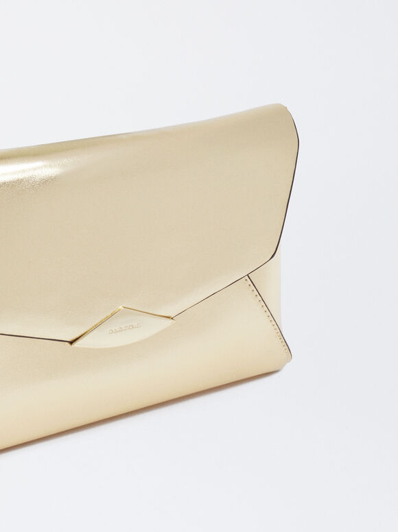 Bolsa de festa metálica - Dourada