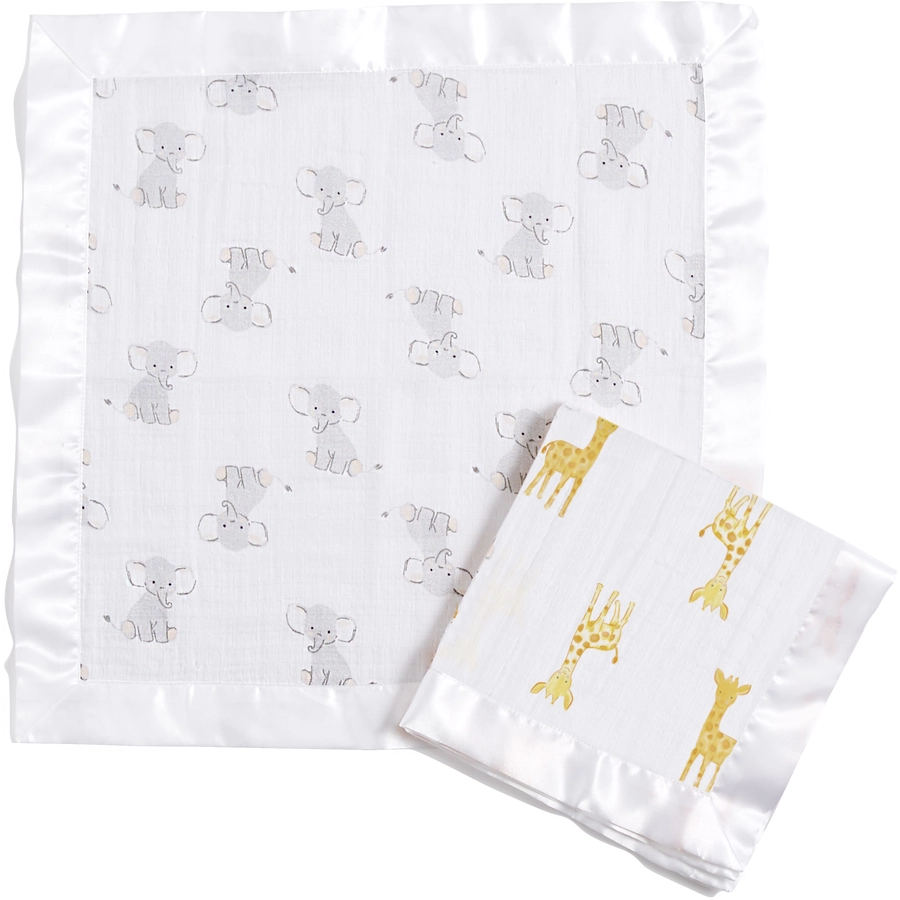 aden + anais™ essentials Baumwoll-Musselin-Schmusetuch 2er-Pack safari babes
