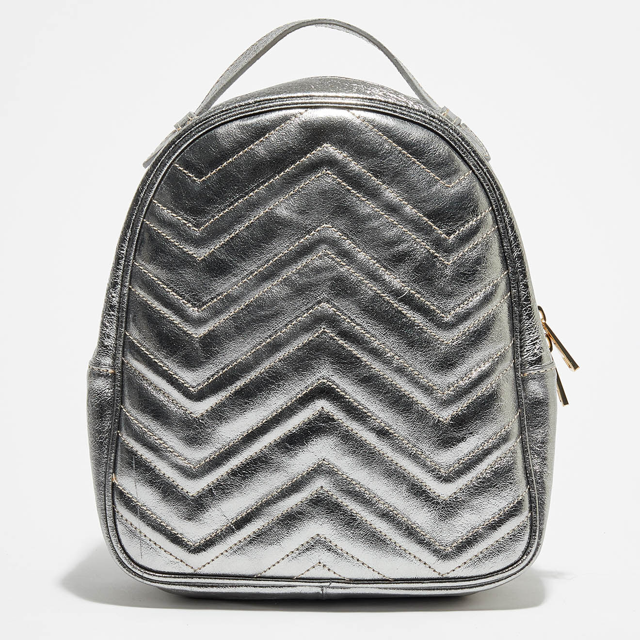 Christian Laurier Sac à dos en Cuir  Donna argenté - 24x20x10.5 cm