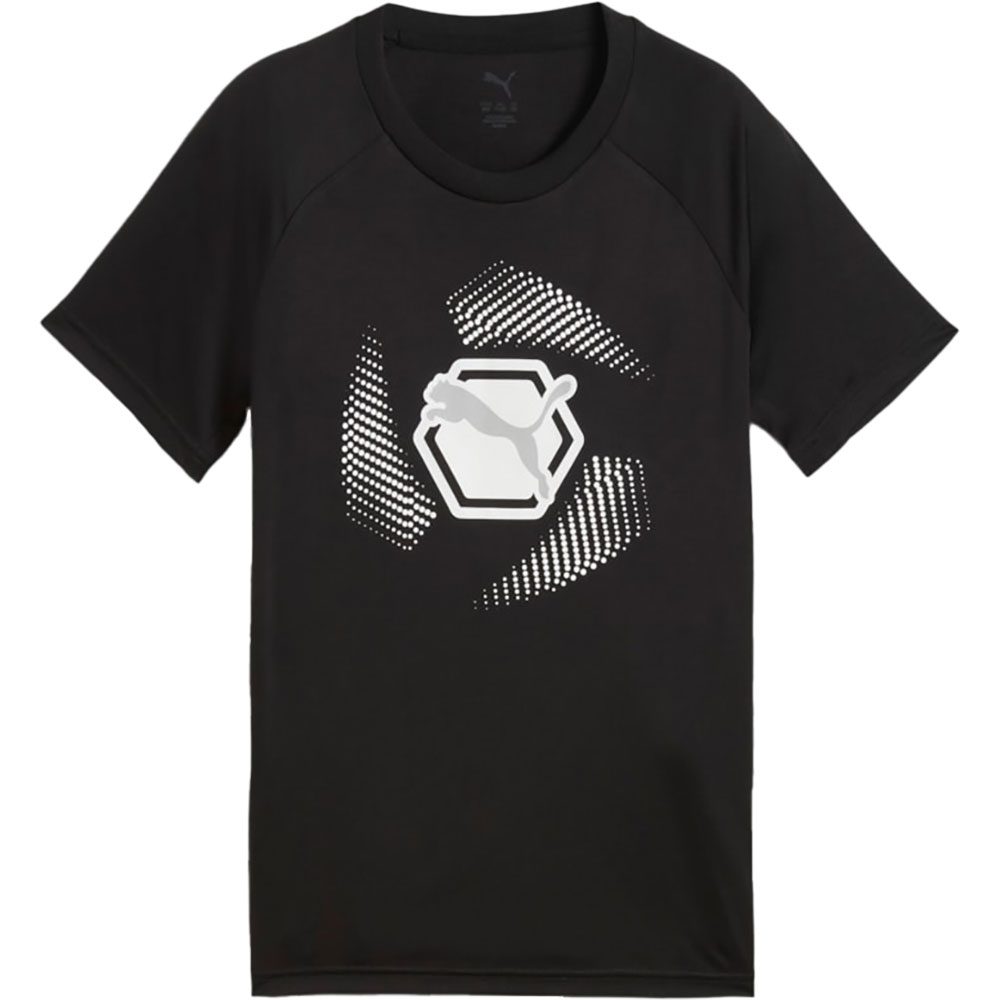 Puma Active Sports Graphic Poly T-Shirt Kinder puma black