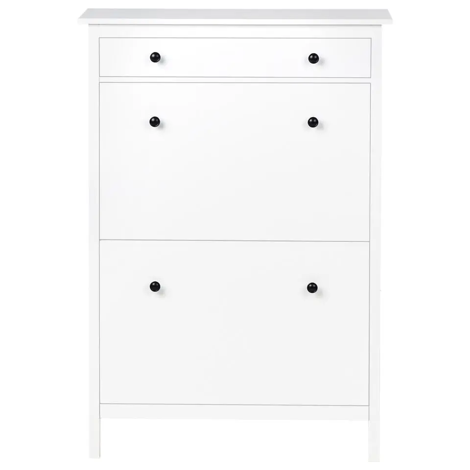 GIBSON - Schoenenkast 2 vakken - Wit - MDF