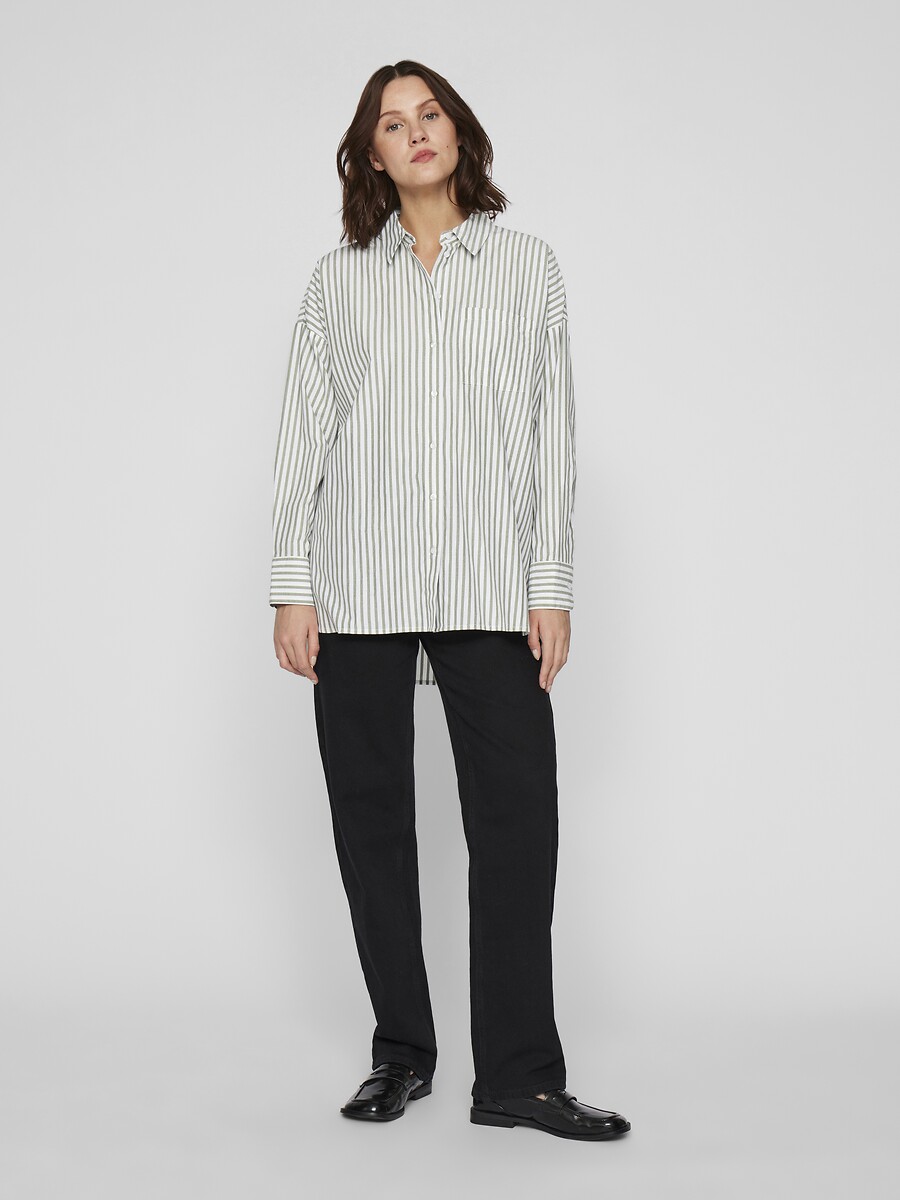 VILA<br>Camisa com listras estreitas