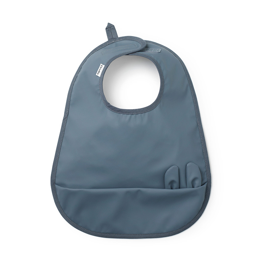 Bavoir à poche Lapin tender blue bunny