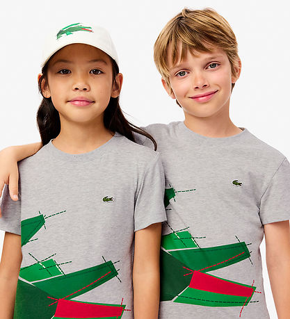 Lacoste T-shirt - Sølver Chine