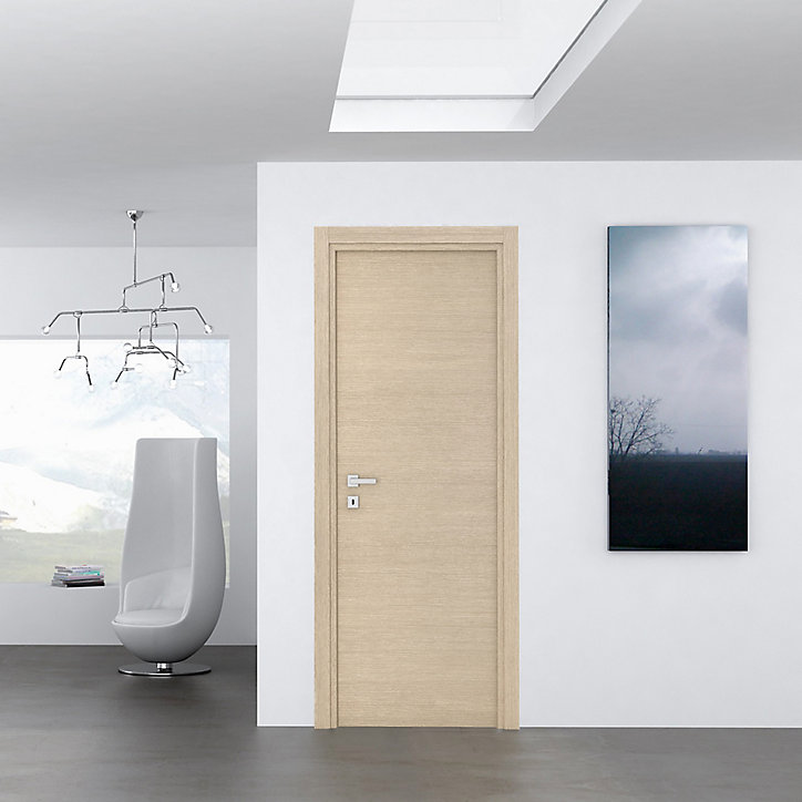 Bloc-porte Summa bois naturel H.204 x l.83, poussant droit