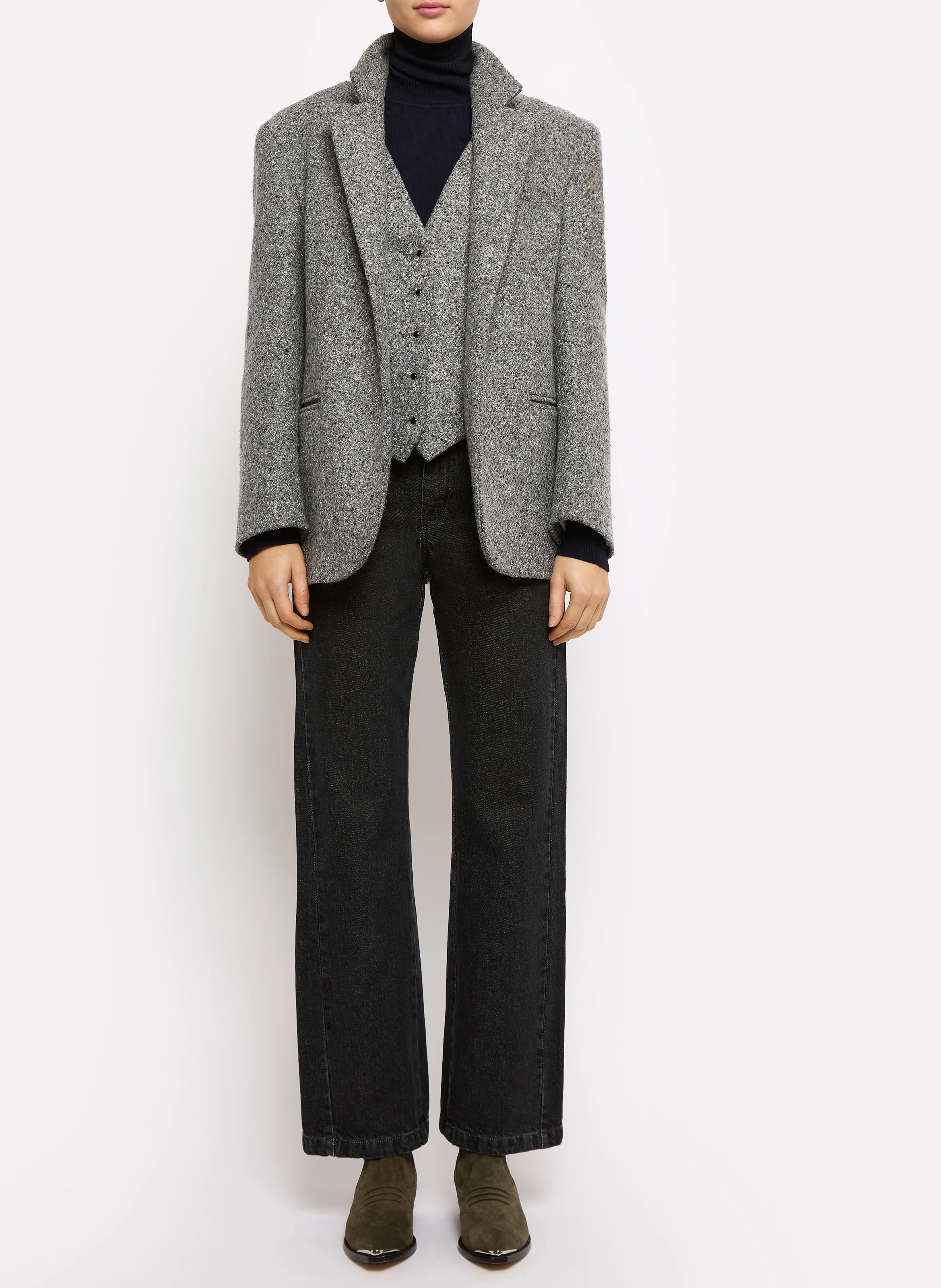 SEYMOUR - Veste de tailleur en laine mélangée | Gris