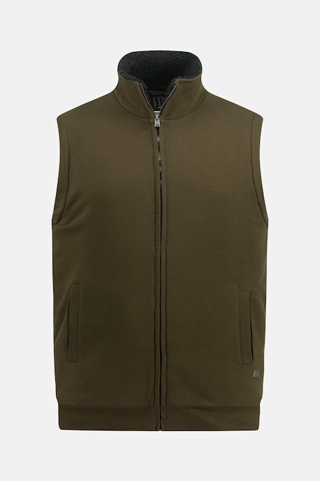 Sweatweste, OEKO-TEX, Teddyfutter, Stehkragen, bis 8 XL