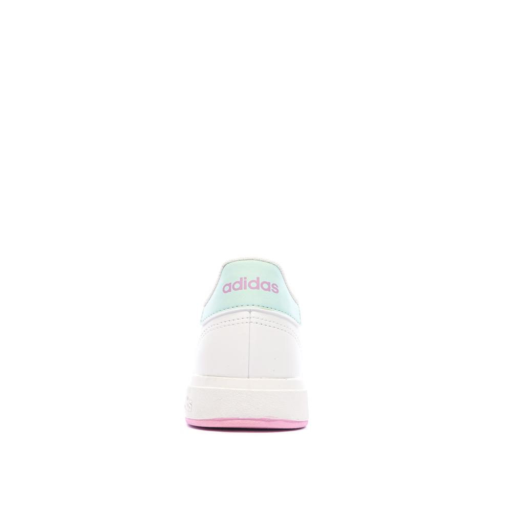 Adidas Baskets Blanc/Vert Fille Adidas Grand Court 2.0