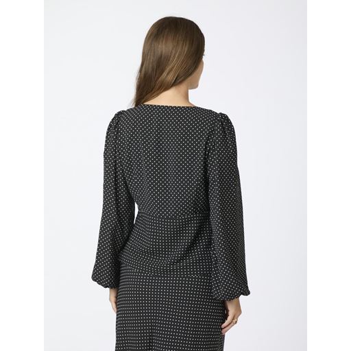 Neo Noir Jane Dot Bluse, Black, 40