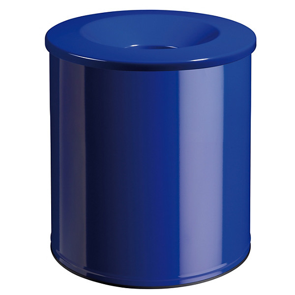 Corbeille neo anti-feu 15l - bleu outremer 5002
