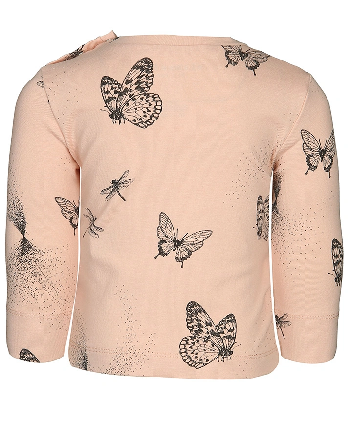 Langarm-Shirt ELEMENTAL SOMMERFUGL in pfirsich