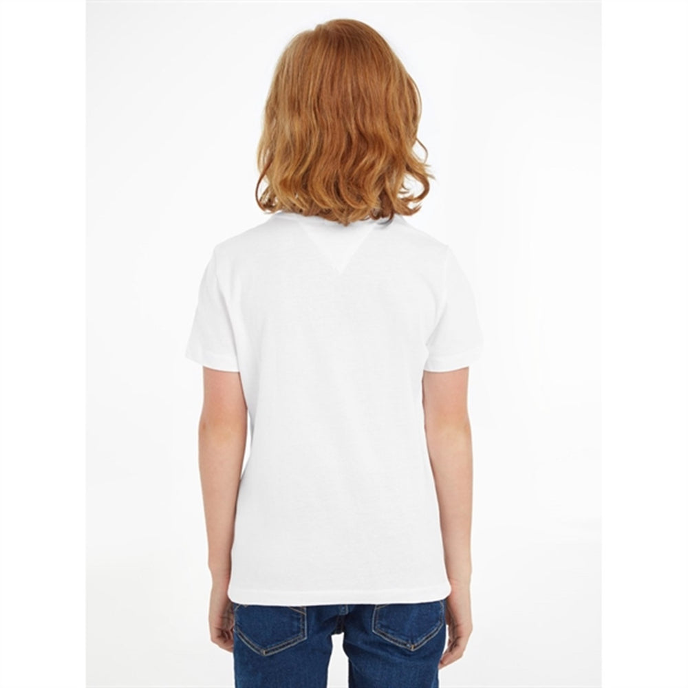 Essential T-shirt White - Tommy Hilfiger → Luksusbaby.dk
